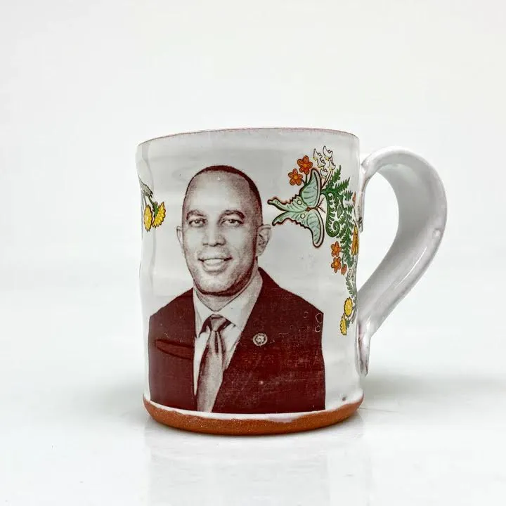 Hakeem Jeffries Mug with Flowers