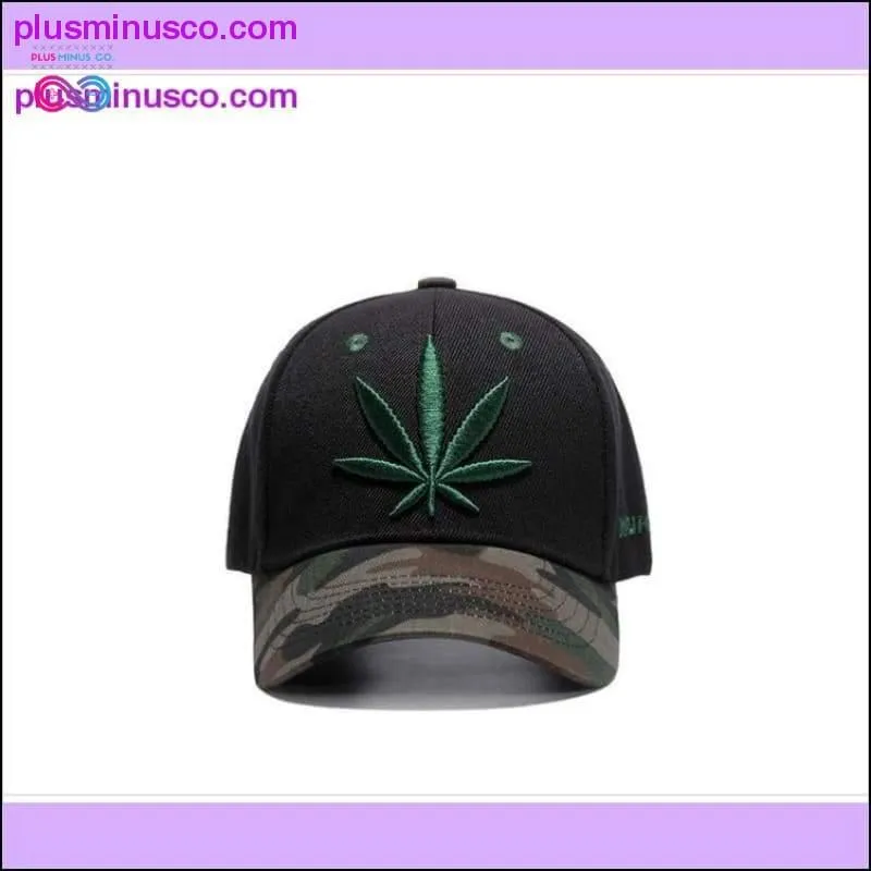 Hemp Leaves Baseball Cap Camouflage Cap Green Hat