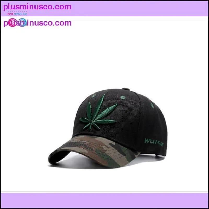 Hemp Leaves Baseball Cap Camouflage Cap Green Hat