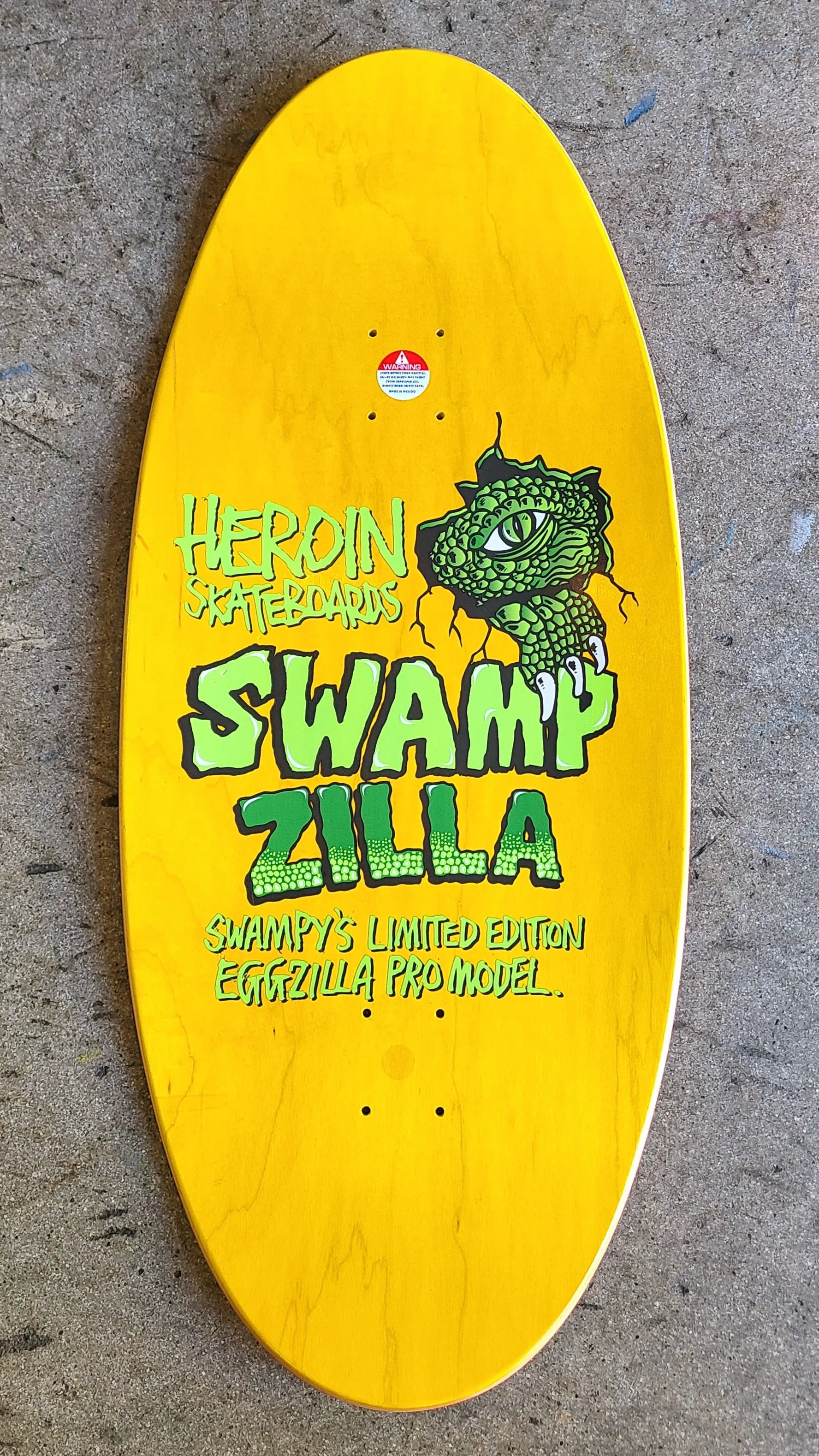 Heroin Skateboards Swampy Swampzilla Deck 13