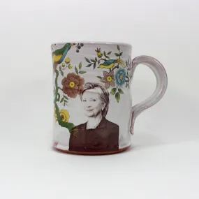 Hillary Clinton Mug with Flowers