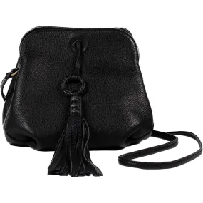 Hobo Birdy Crossbody Black Pebbled Leather