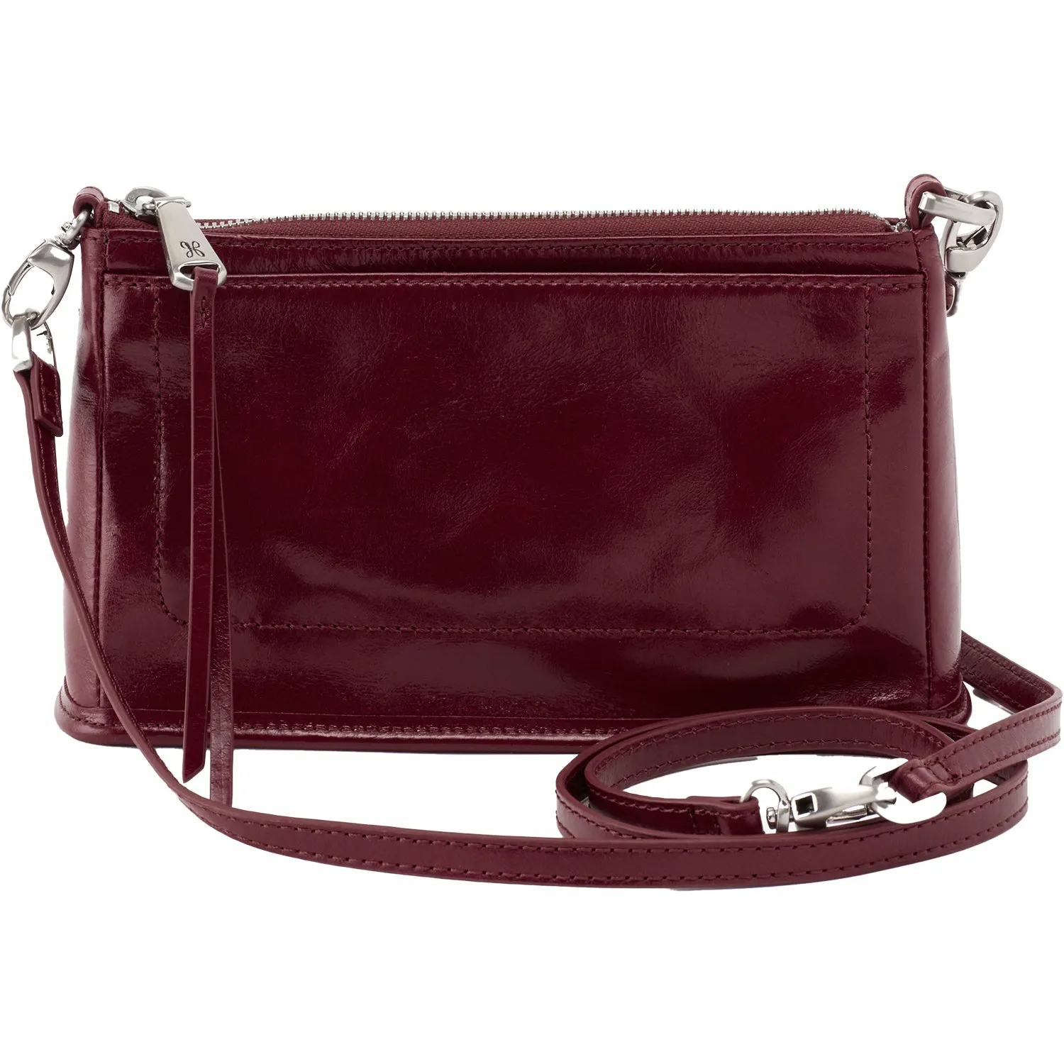 Hobo Cadence Convertible Crossbody Merlot Polished Leather