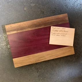 HPA Mike Jones - Purple Heart Walnut small cutting board