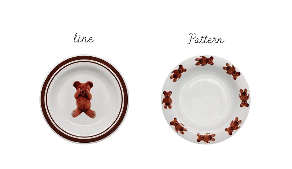 Hug Bear Deep Plate- Pattern