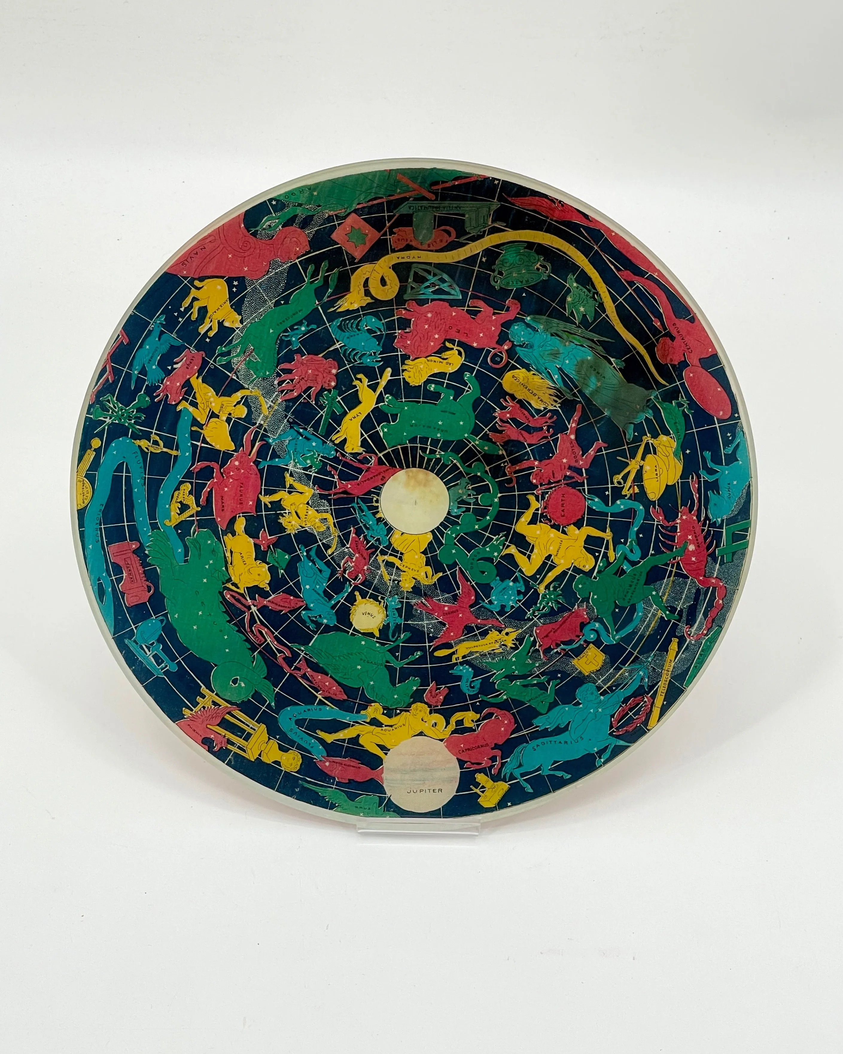 John Derian 13 Round Heavenly Bodies Plate