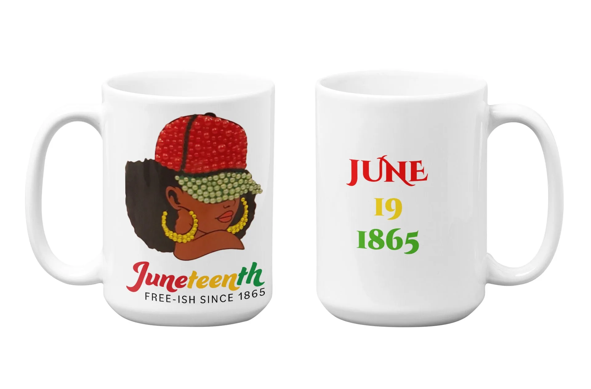 Juneteenth Beaded Bling Mug Collection