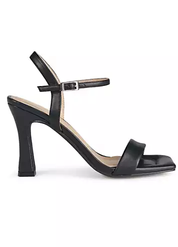 Kaleidoscope Black Barely There Heeled Sandals | Kaleidoscope