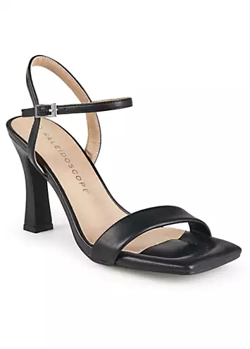 Kaleidoscope Black Barely There Heeled Sandals | Kaleidoscope