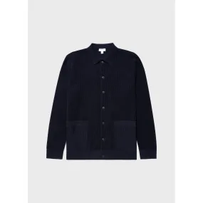 Knitted Jacket | Men | Navy