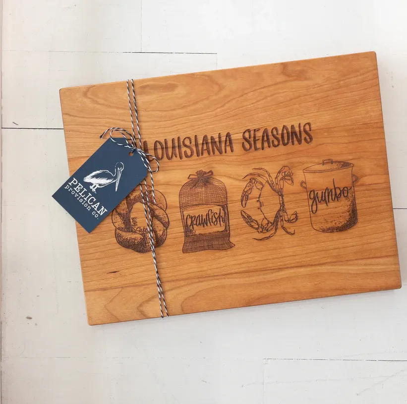 Louisiana Seasons {crab} Cutting Board