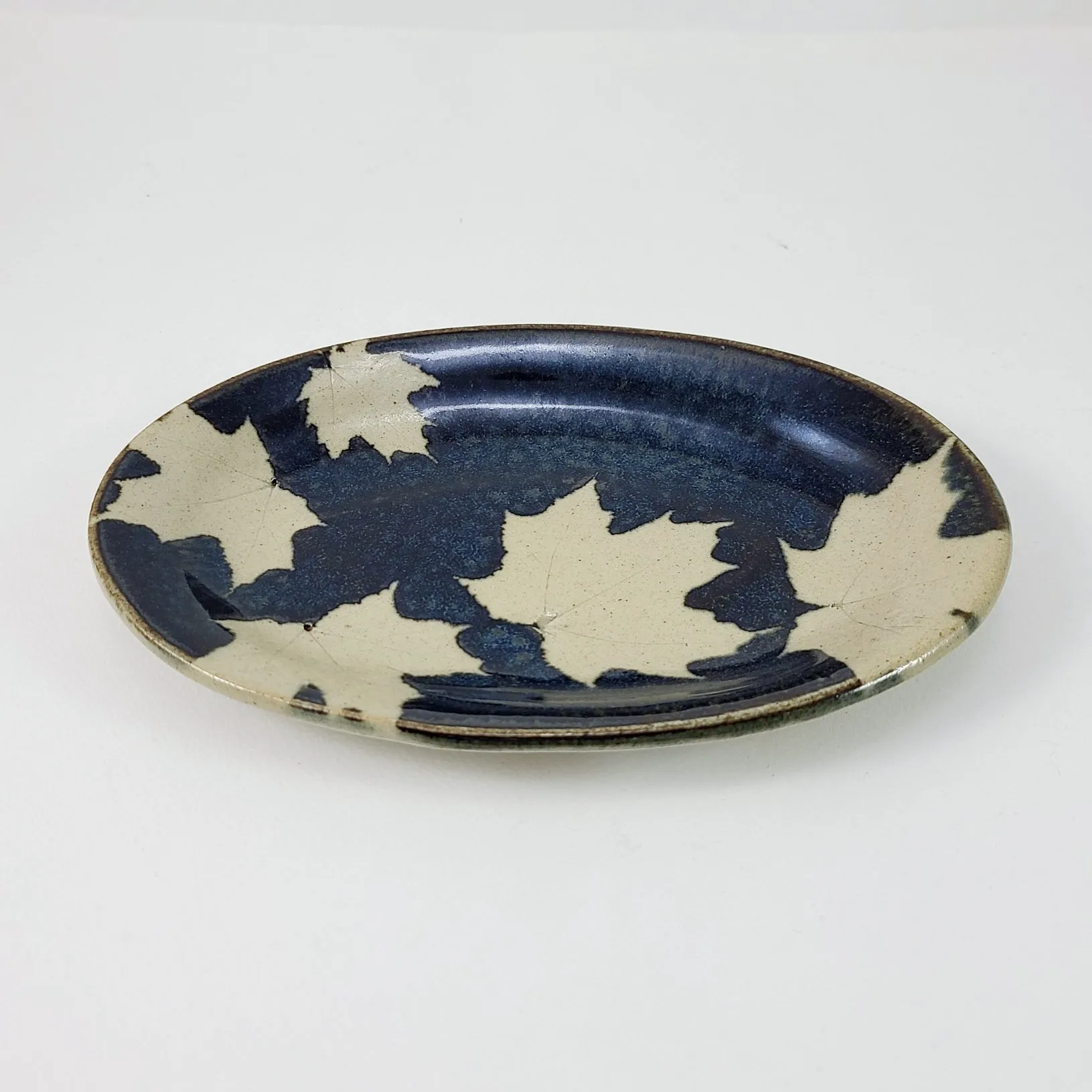 Maple Dark Small Oval Plate