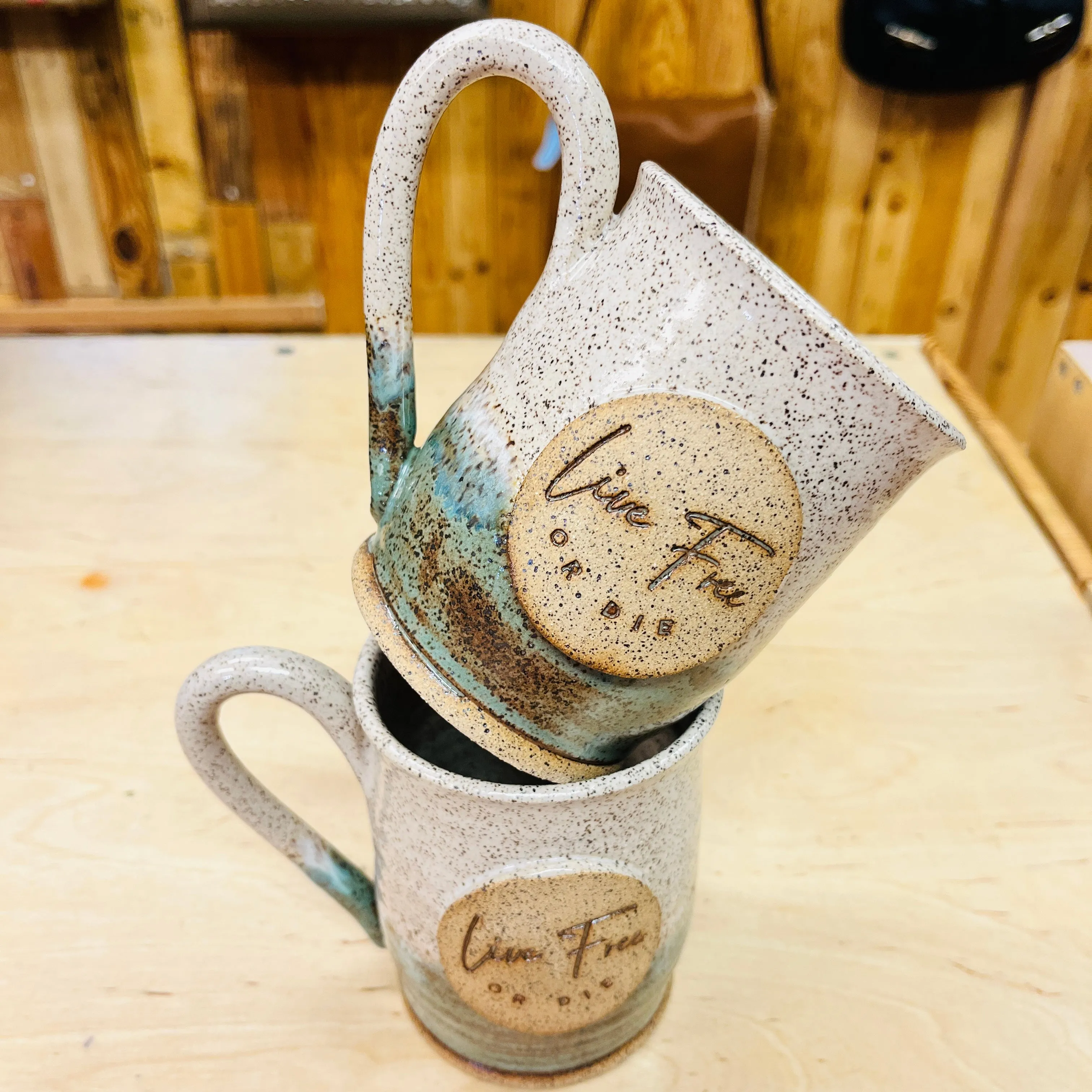 Maple Leaf Pottery Mug