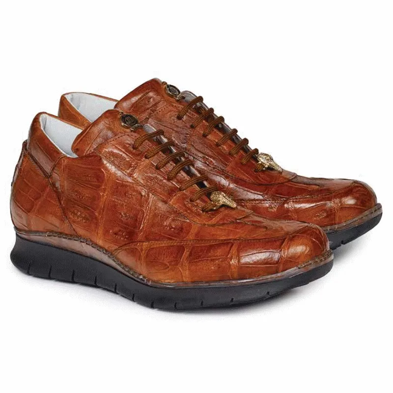 Mauri 8932 Borromini Crocodile Sneakers Cognac (Special Order)