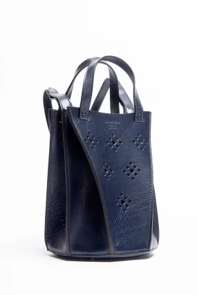 Medium Leather Cutout Bucket Bag