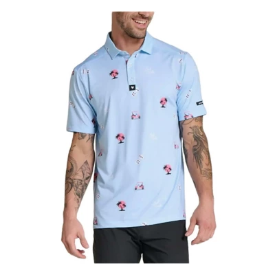 Men's Bad Birdie Roll 'Em Golf Polo