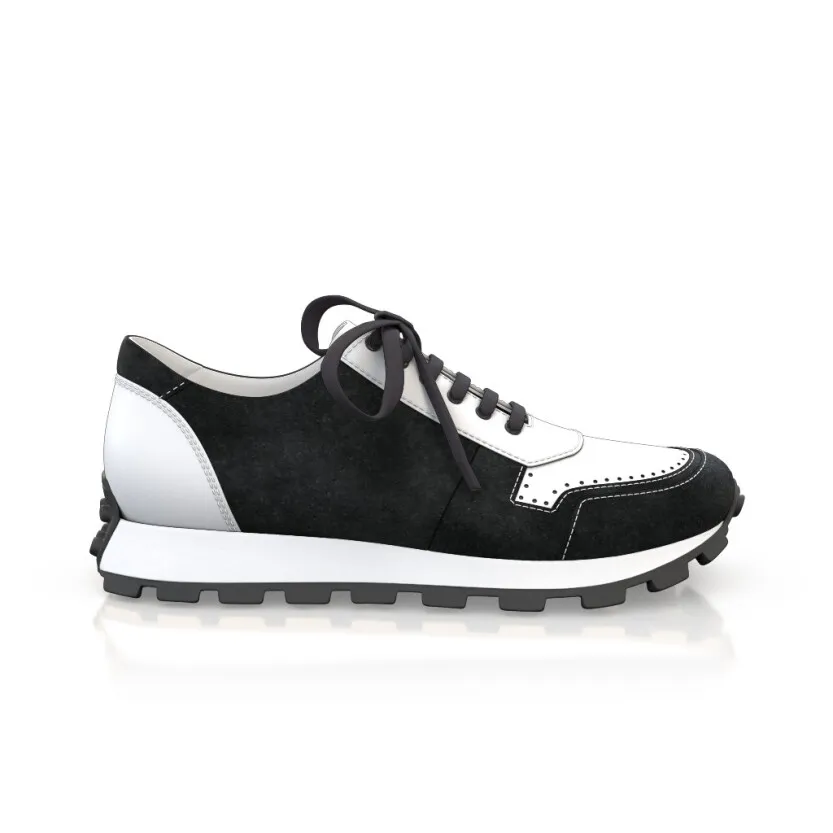 Men's Leather Running Sneakers 55024