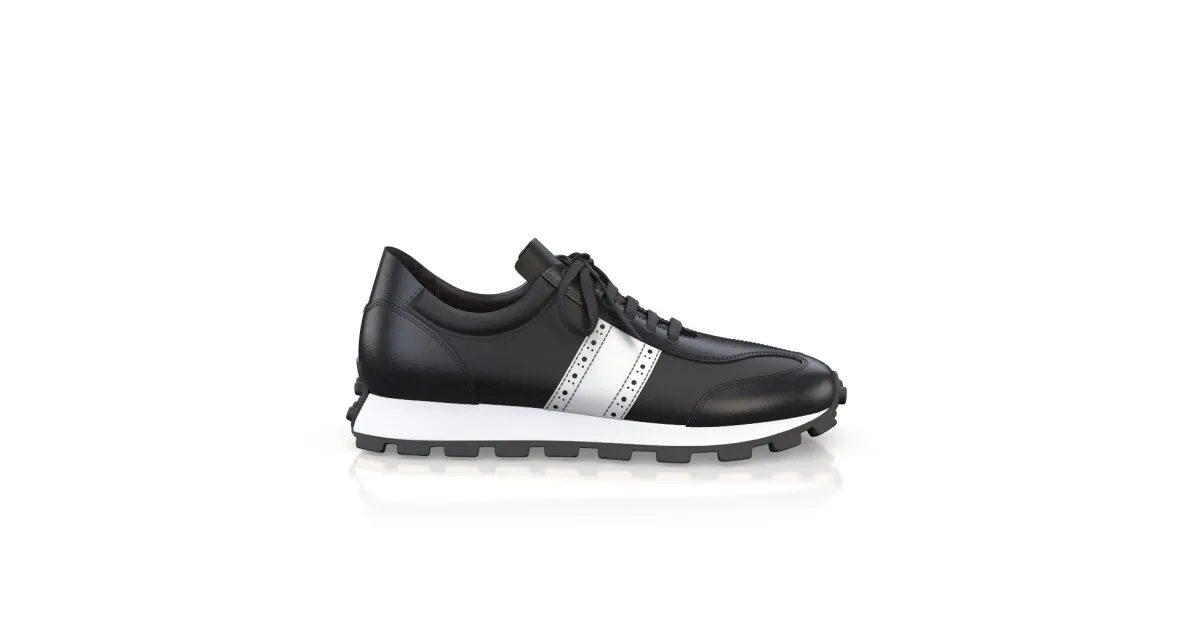 Men's Leather Running Sneakers 56395