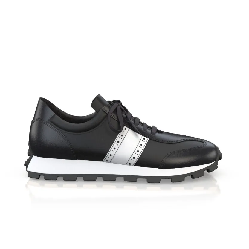 Men's Leather Running Sneakers 56395