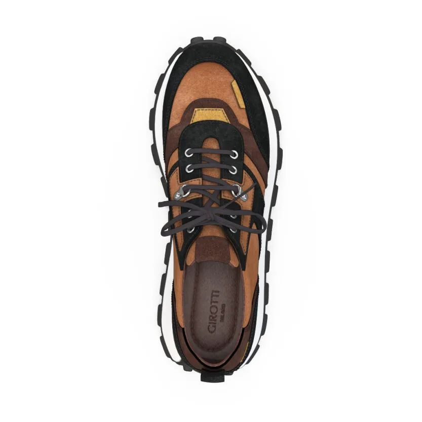 Men's Leather Running Sneakers 57271