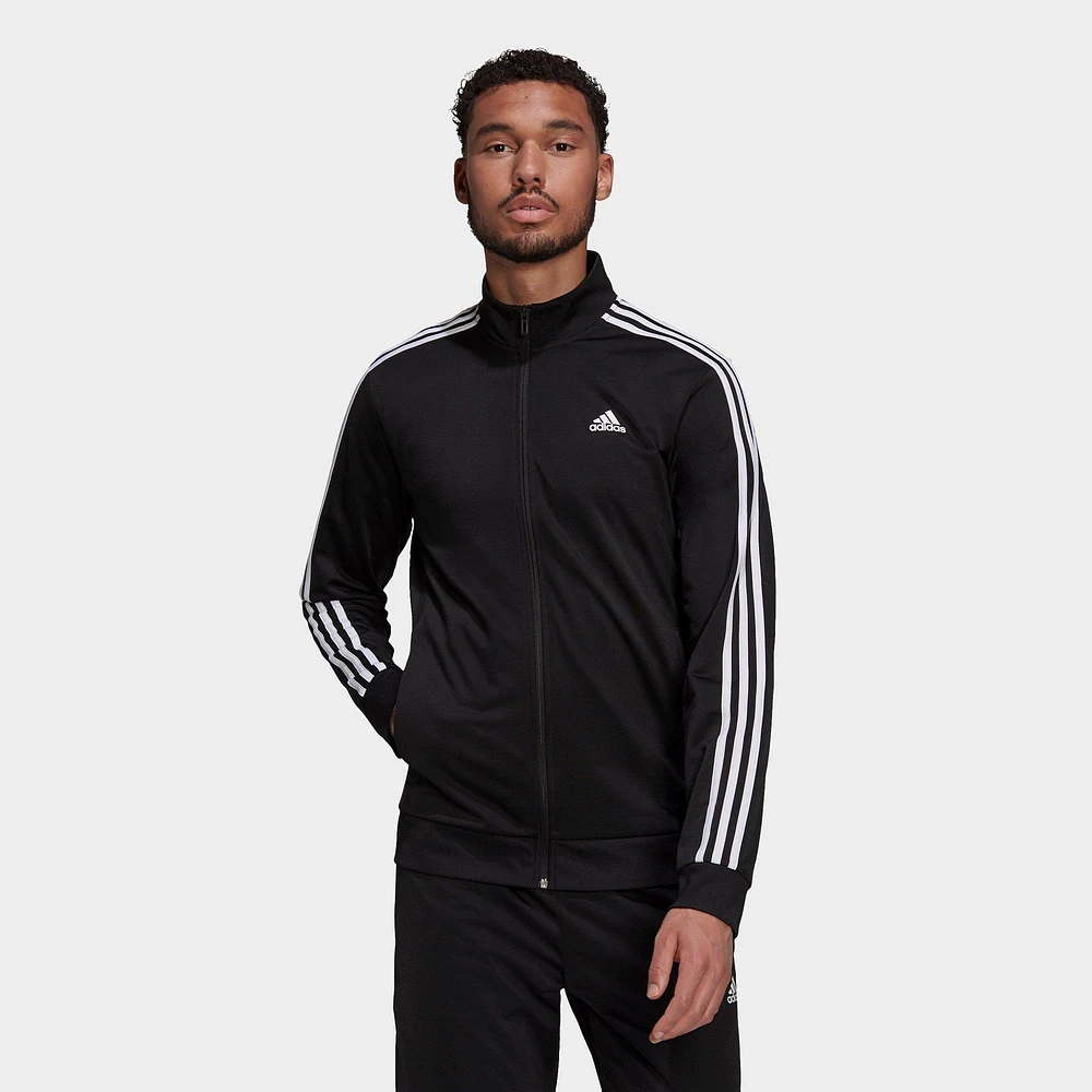 Men's adidas Primegreen Essentials Warm-Up 3-Stripes Track Jacket