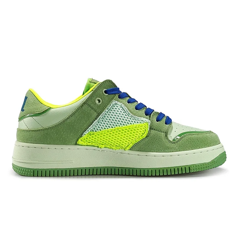 Mesh Skateboard Casual Sneakers Green 