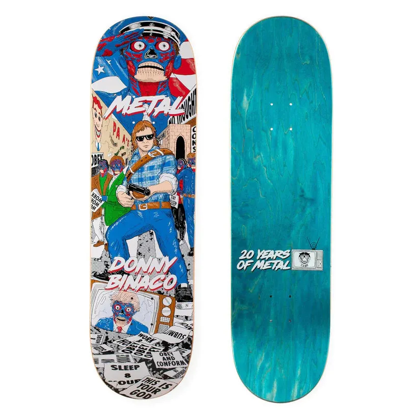 Metal Skateboards Bianco They Live Deck (8.6)