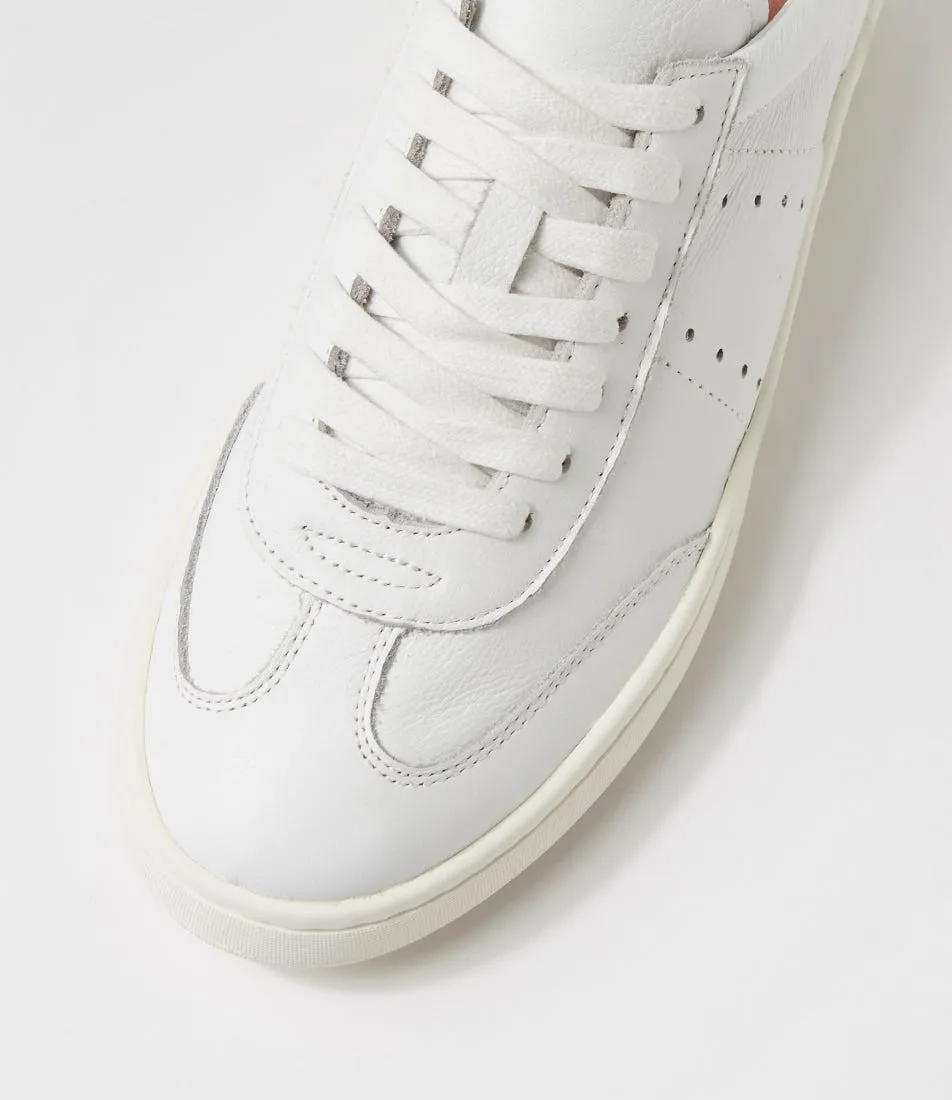 MIDAS Mileyna White Leather Sneakers