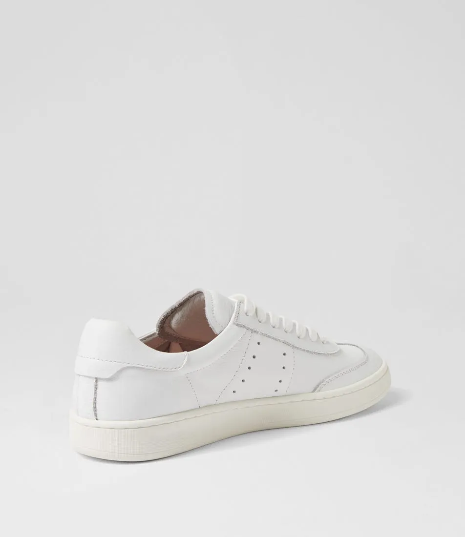 MIDAS Mileyna White Leather Sneakers