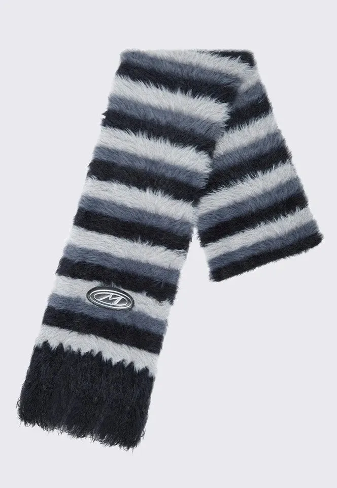 Minga London - Coraline Striped Black - Scarf