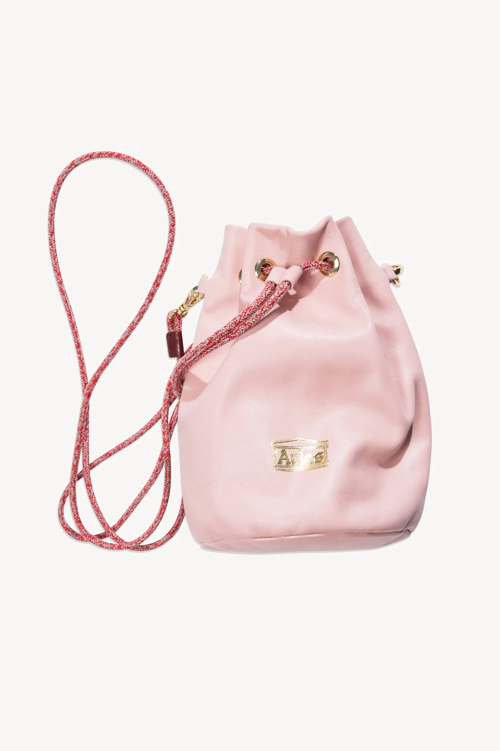 Mini Drawstring Leather Bag