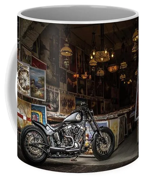 Motorcycle Painting - Coffee Mug