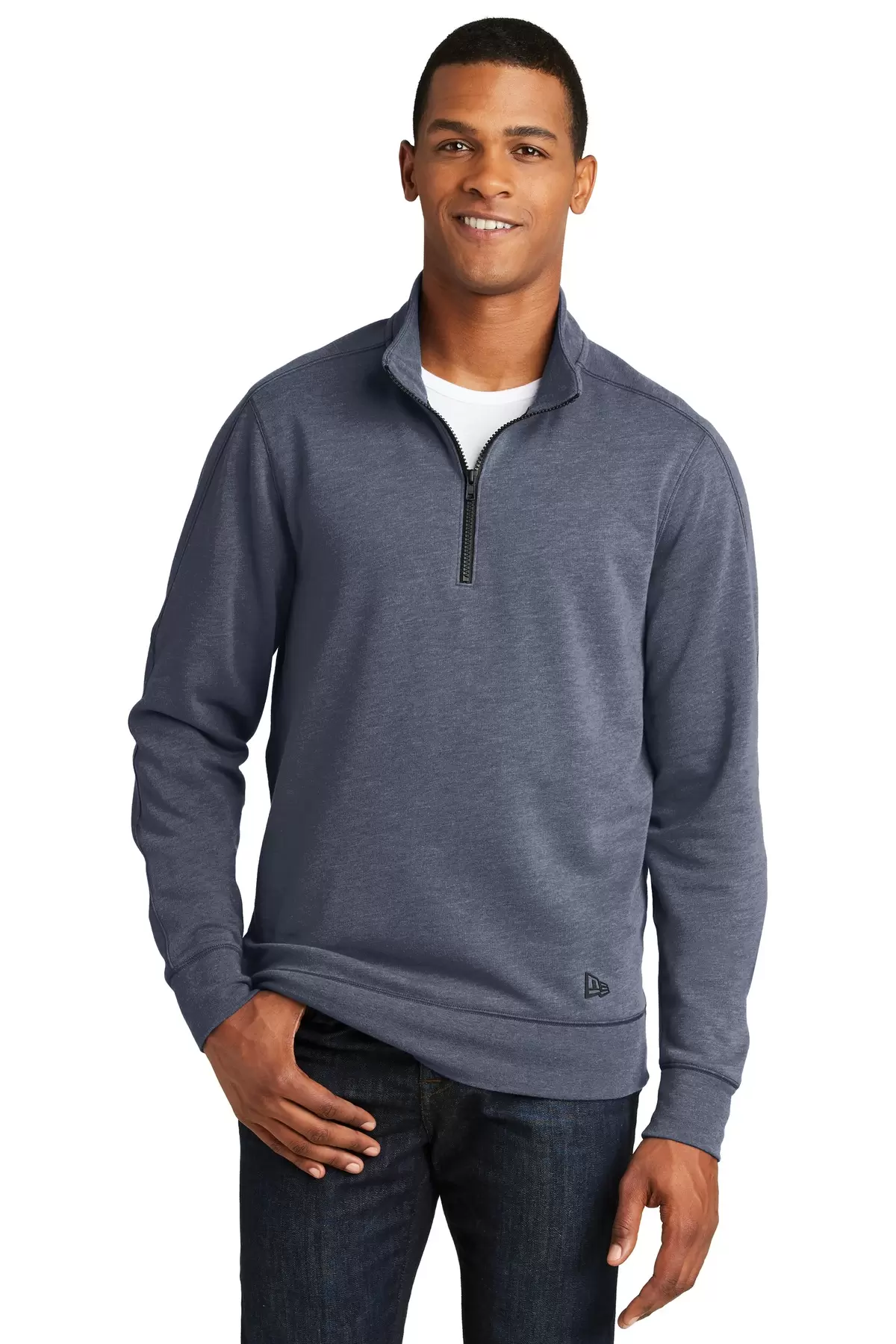 New Era NEA512     Tri-Blend Fleece 1/4-Zip Pullover SKU: NEA512