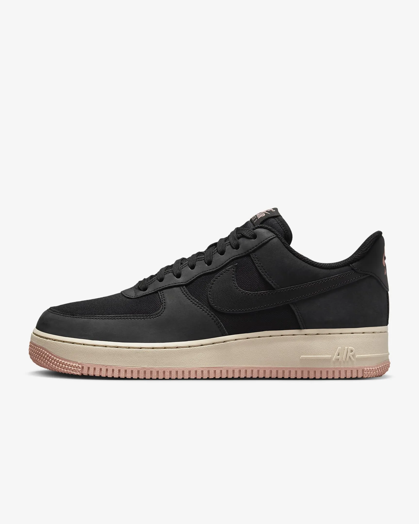 Nike Air Force 1 '07 LX M - Black / Black / Red Stardust