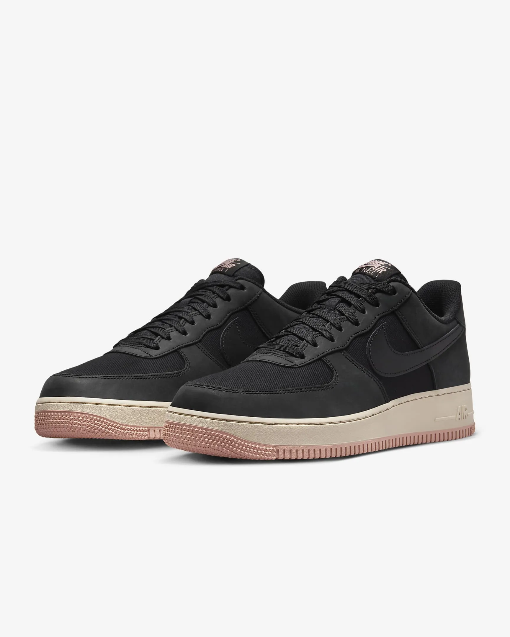 Nike Air Force 1 '07 LX M - Black / Black / Red Stardust