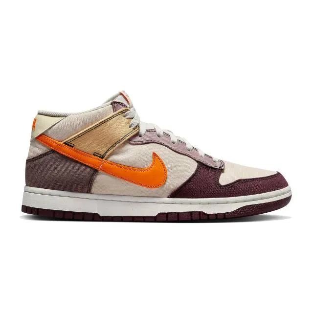 Nike dunk mid (plum coconut milk/ coconut milk/ celestial gold/ plum eclipse/ vivid orange) men us 8