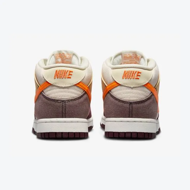 Nike dunk mid (plum coconut milk/ coconut milk/ celestial gold/ plum eclipse/ vivid orange) men us 8