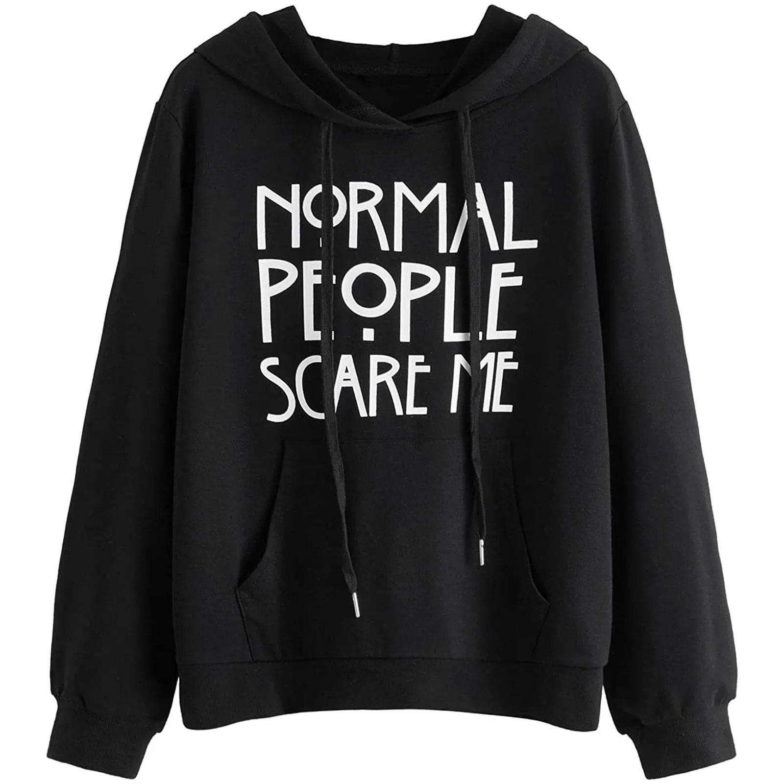 Normal People Scare Me Goth Hoodie