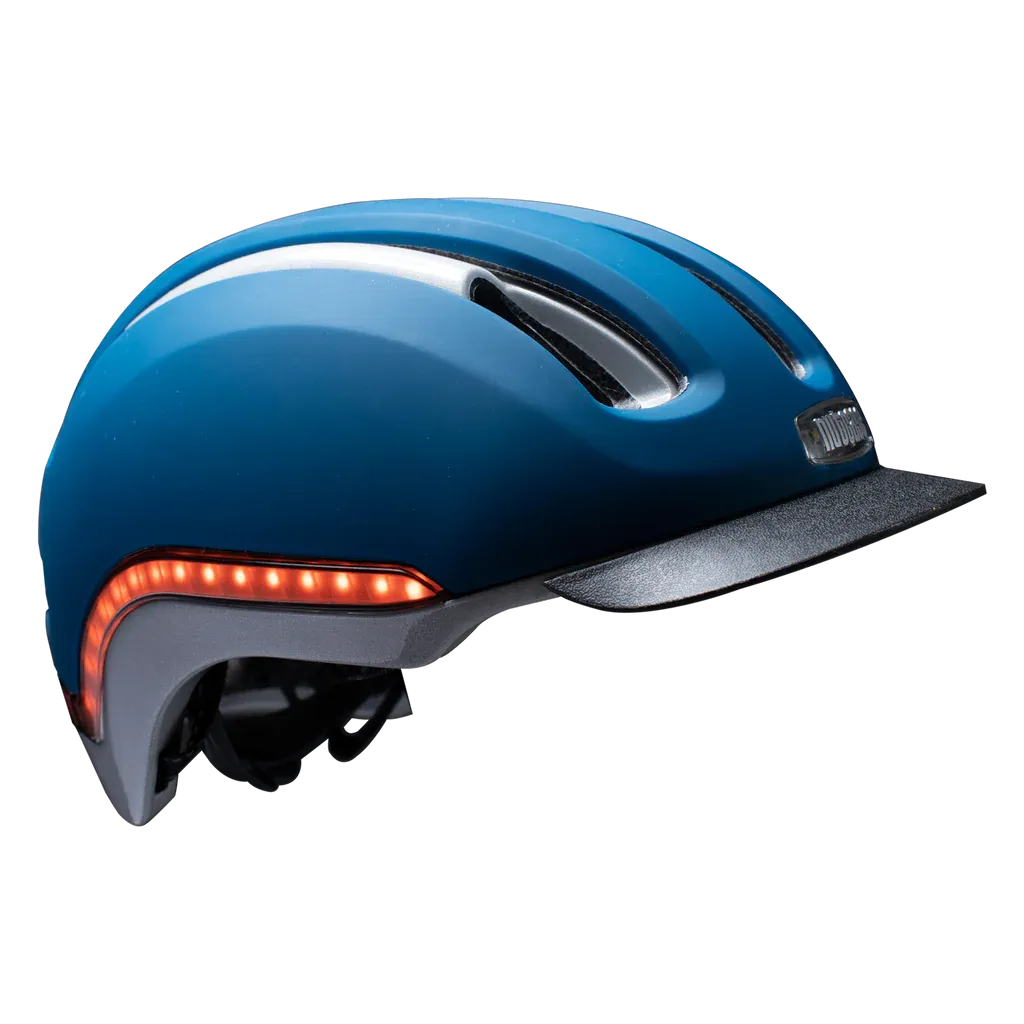 Nutcase Vio Navy Matte Helmet w/MIPS & LED Light (VIO COMMUTE)