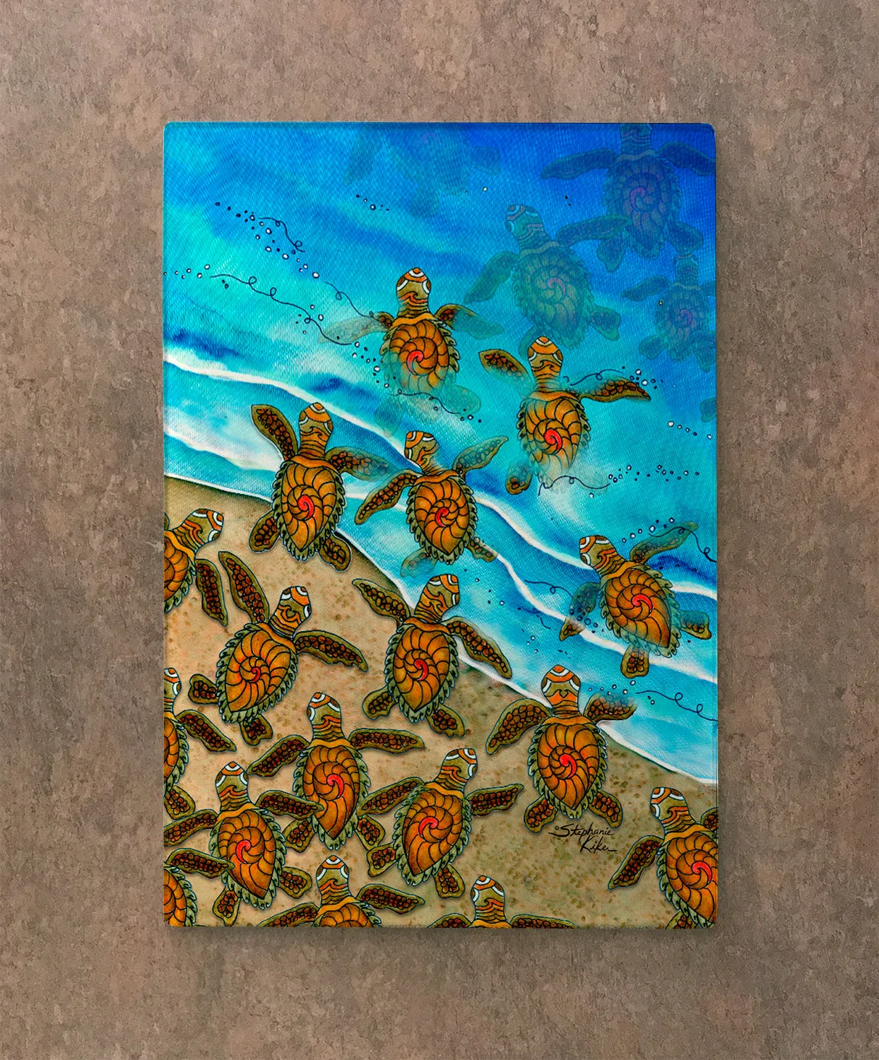 Ocean Bound Turtles Cutting Board