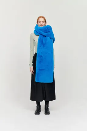 OLIVIA OVERSIZED SCARF AZURE BLUE