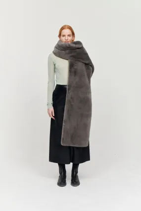 OLIVIA OVERSIZED SCARF GREY