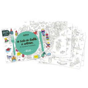 Omy Colouring Placemats Atlas