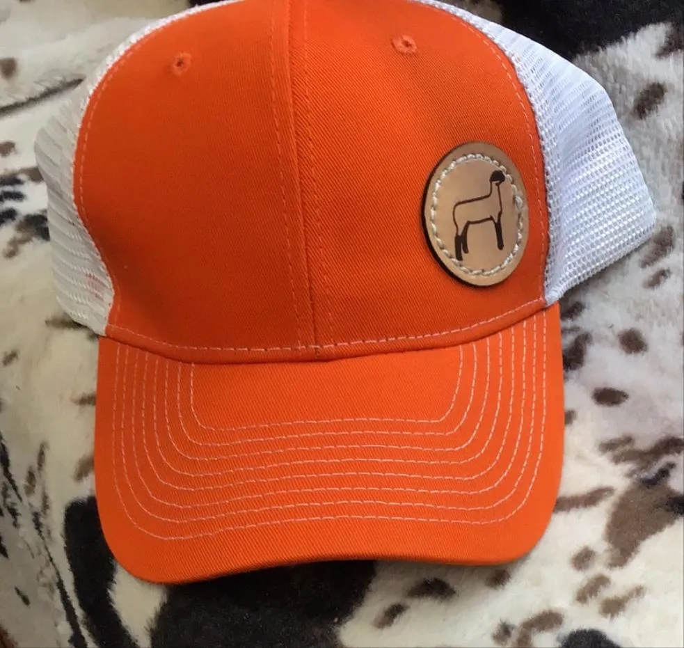 Orange & White Sheep Cap