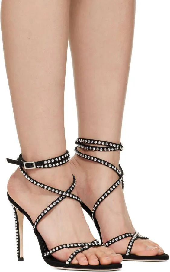 Paris Texas Black Holly Zoe Heeled Sandals