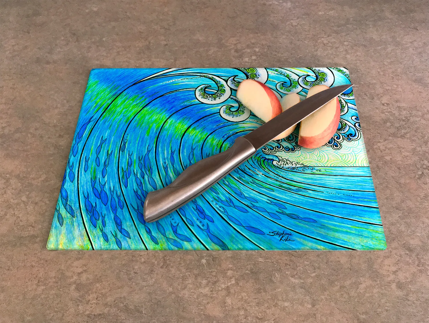 Party Wave Cutting Board