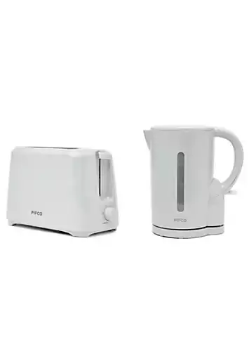 Pifco Essentials Twin Pack 1.7L Kettle & 2 Slice Toaster - Grey | Kaleidoscope