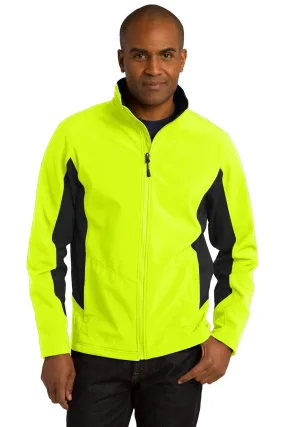 Port Authority Core Colorblock Soft Shell Jacket J318 Safety Yellow/Black