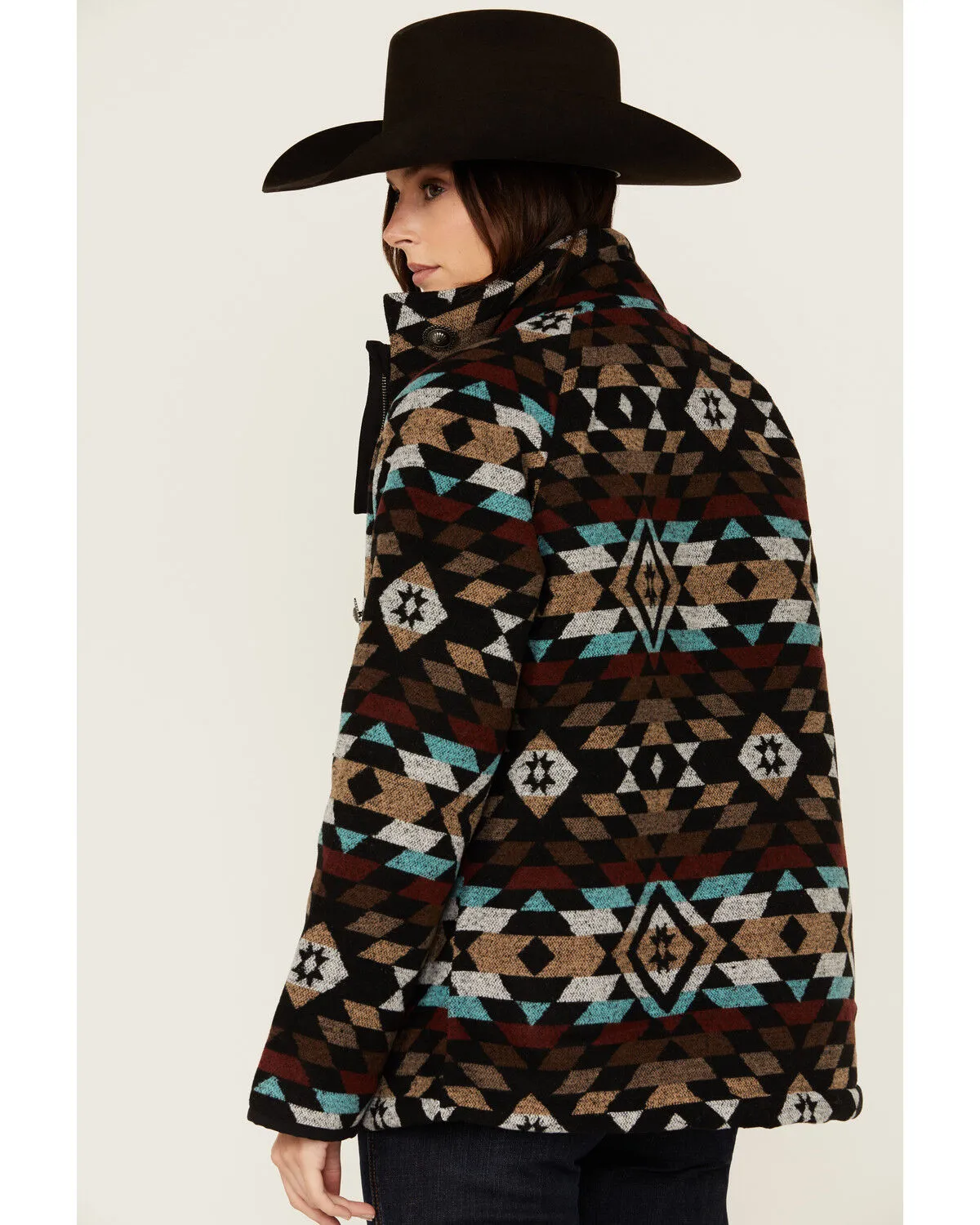 Product Name:  Cruel Girl Women's Southwestern Print Tweed Jacket