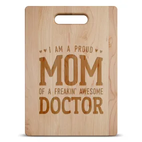 Proud Mom Personalized Maple Cutting Board